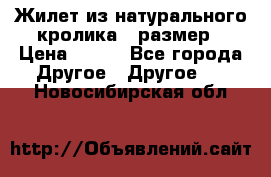 Жилет из натурального кролика,44размер › Цена ­ 500 - Все города Другое » Другое   . Новосибирская обл.